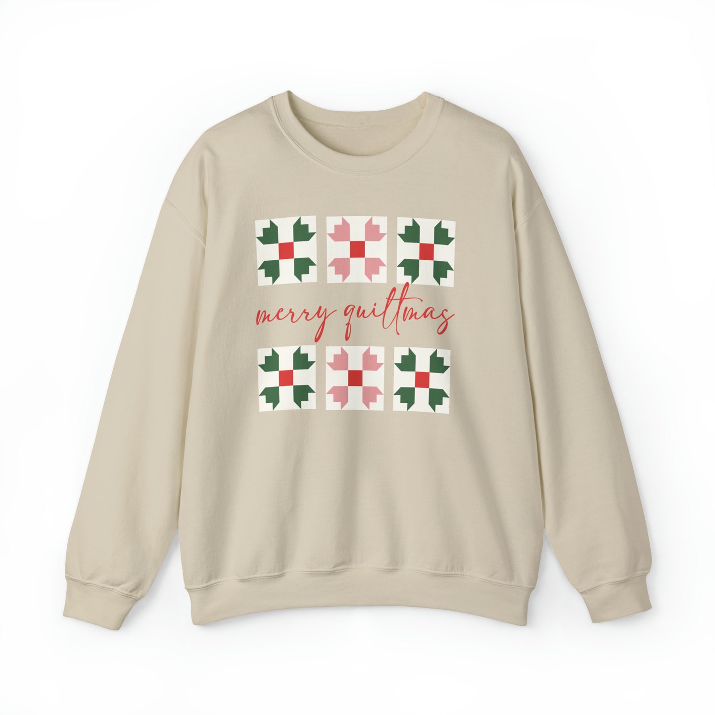 Sweatshirt: merry quiltmas crewneck sweatshirt