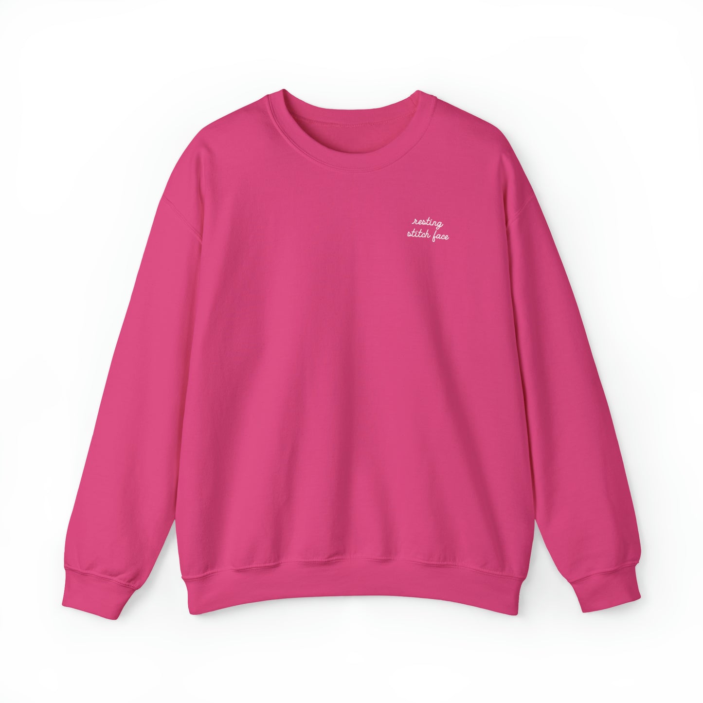 Sweatshirt: Resting Stitch Face Unisex Crewneck Sweatshirt