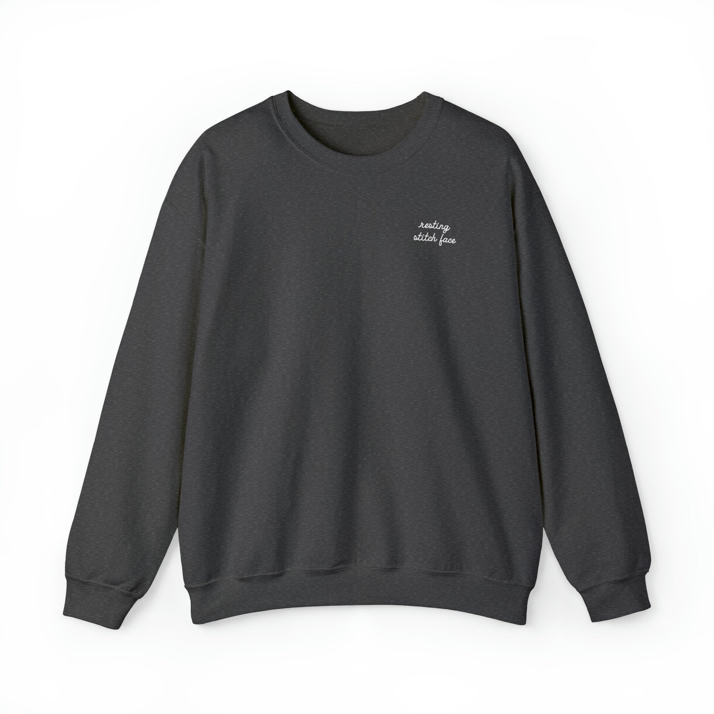 Sweatshirt: Resting Stitch Face Unisex Crewneck Sweatshirt