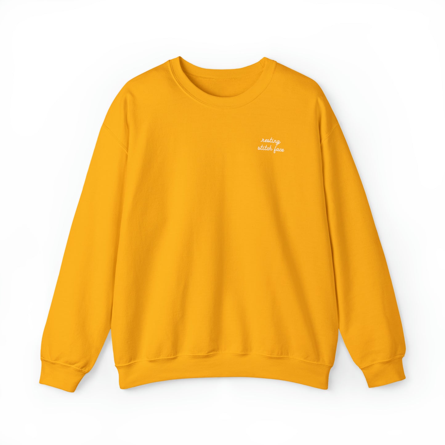Sweatshirt: Resting Stitch Face Unisex Crewneck Sweatshirt