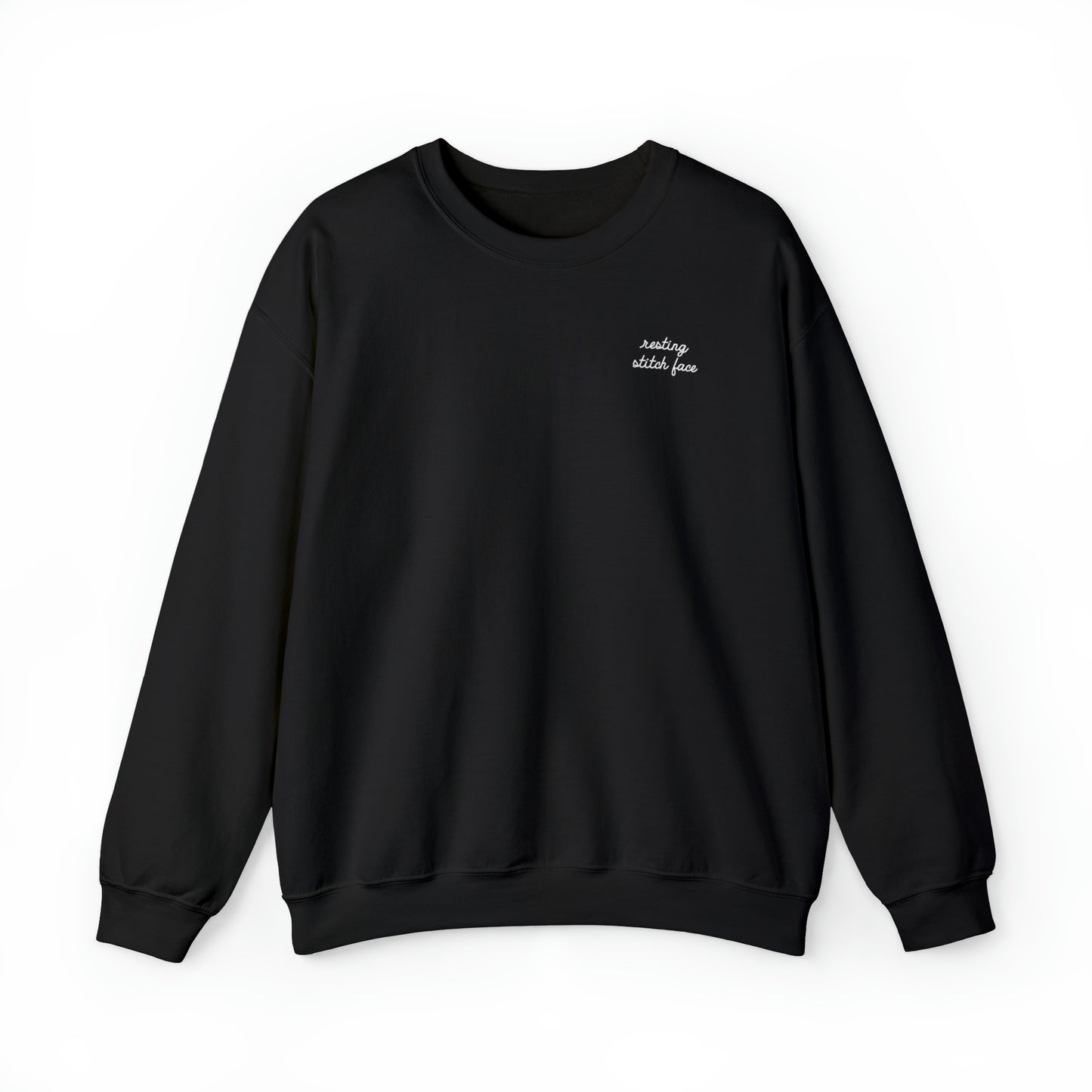 Sweatshirt: Resting Stitch Face Unisex Crewneck Sweatshirt