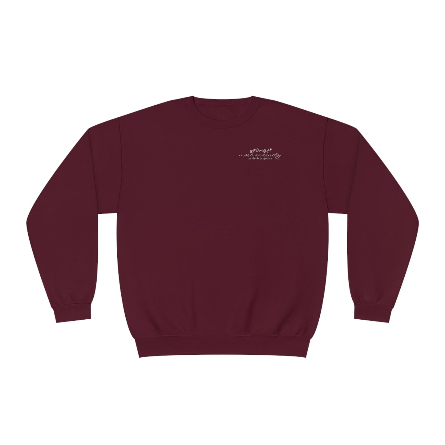 Sweatshirt: Jane Austen "most ardently" Crewneck Sweatshirt