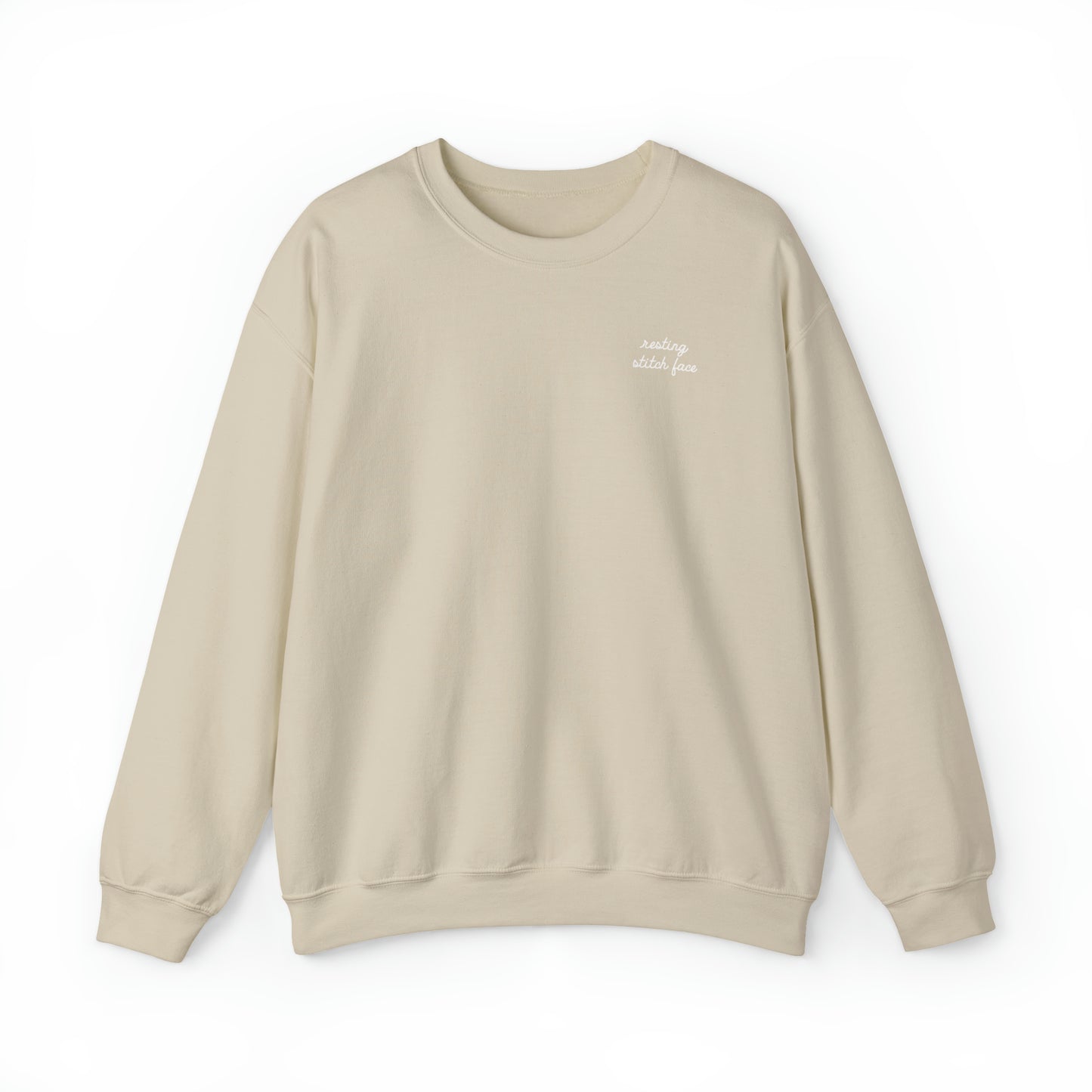 Sweatshirt: Resting Stitch Face Unisex Crewneck Sweatshirt