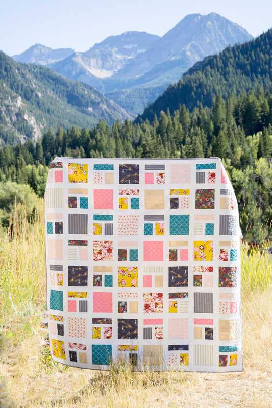 PATTERN (PDF): Around the Block Quilt Pattern (Immediate Download)