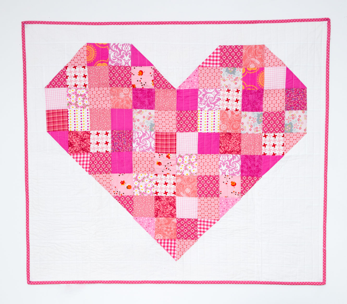 PATTERN (PDF): The Heart Throw Quilt (Immediate Download)