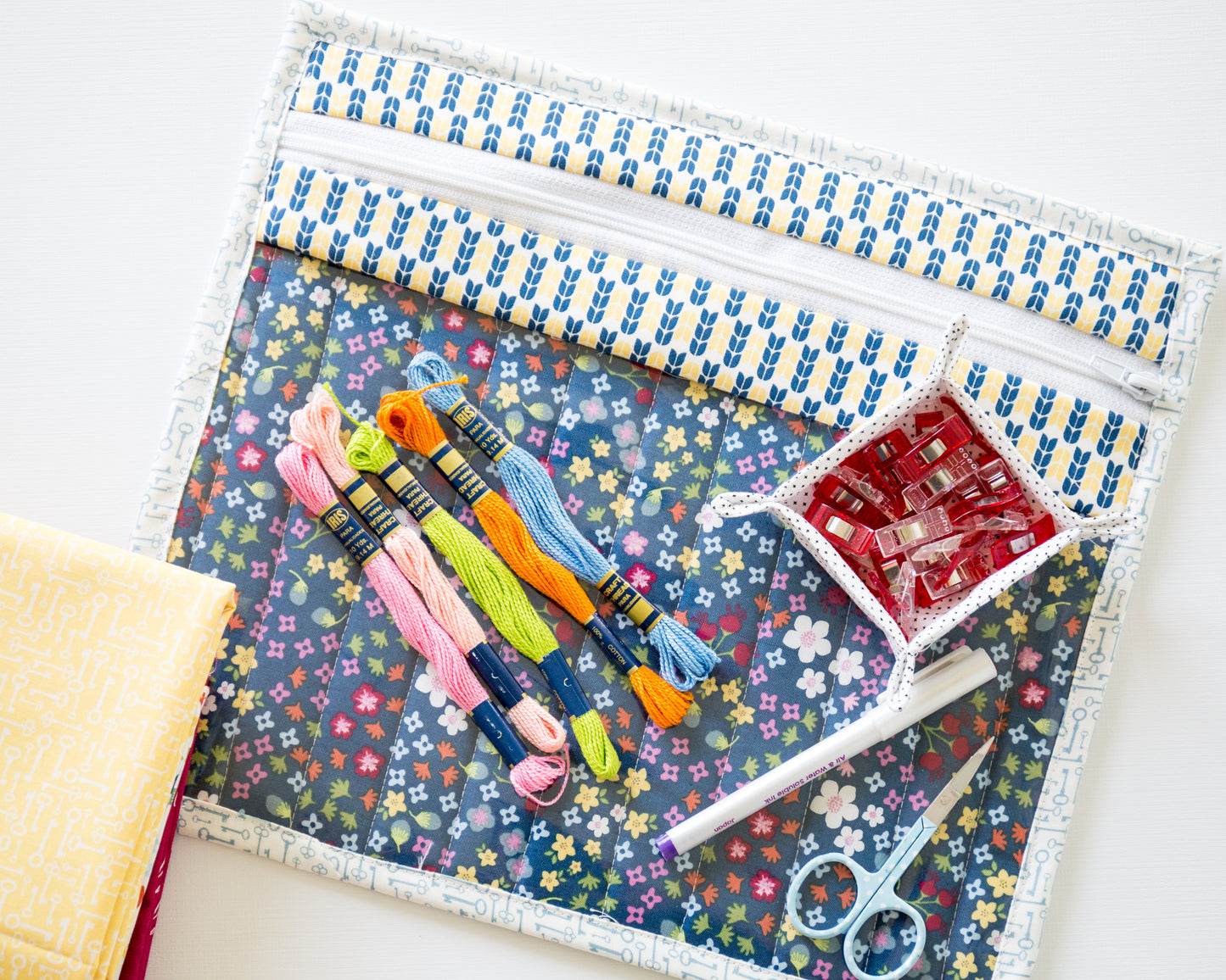 PATTERN (PDF): Vinyl Project Pouch Pattern (Immediate Download)