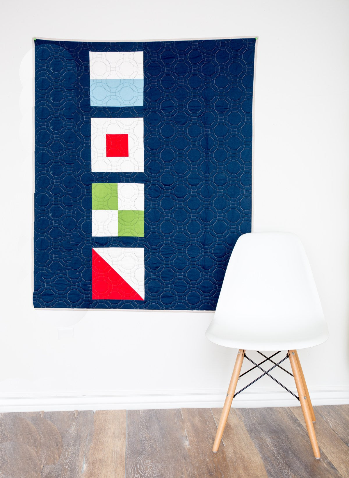 PATTERN (PDF): Modern Nautical Baby Quilt (Immediate Download)