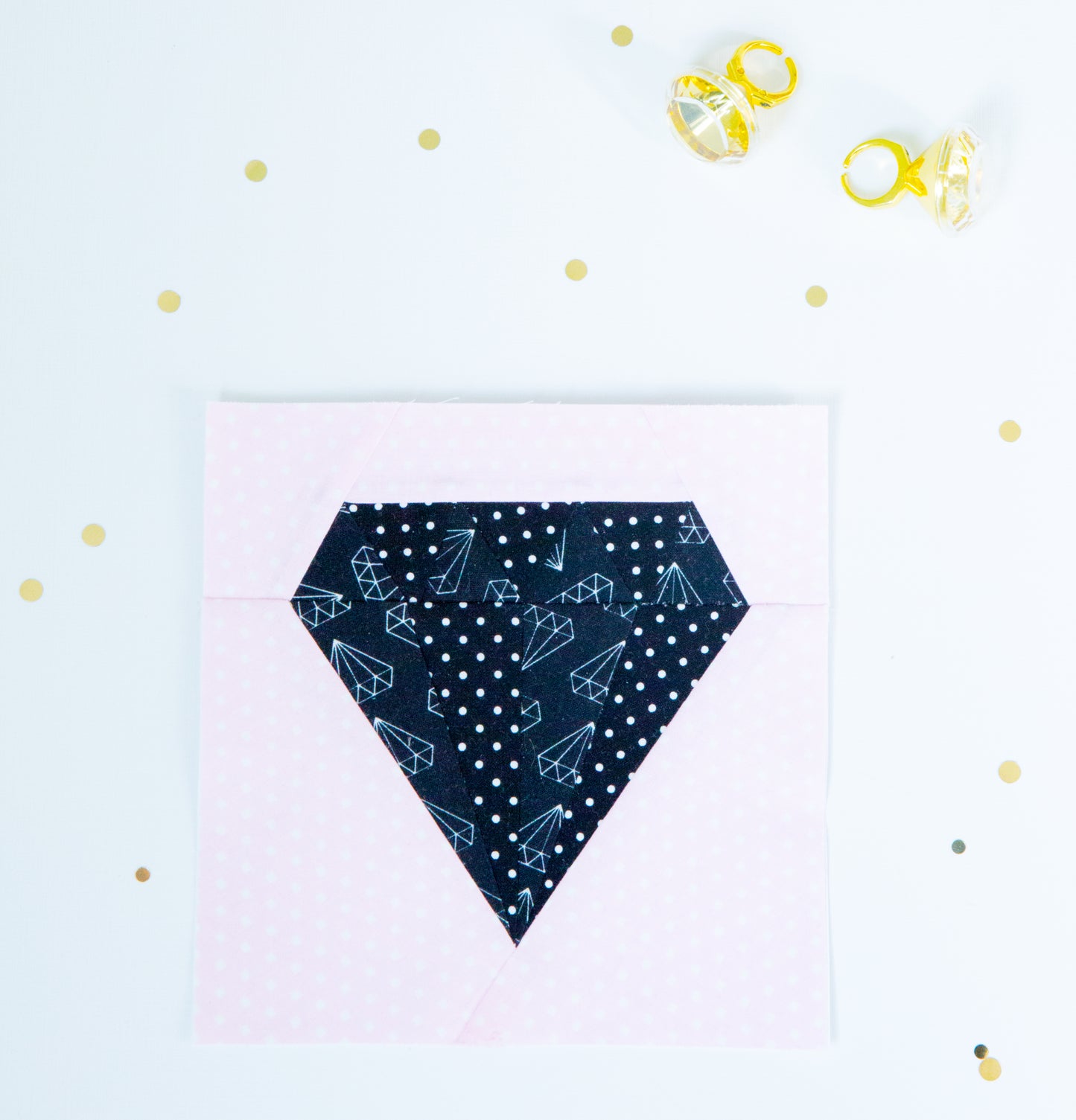 PATTERN (PDF): Shine Bright Diamond Paper Piecing Pattern (Immediate Download)