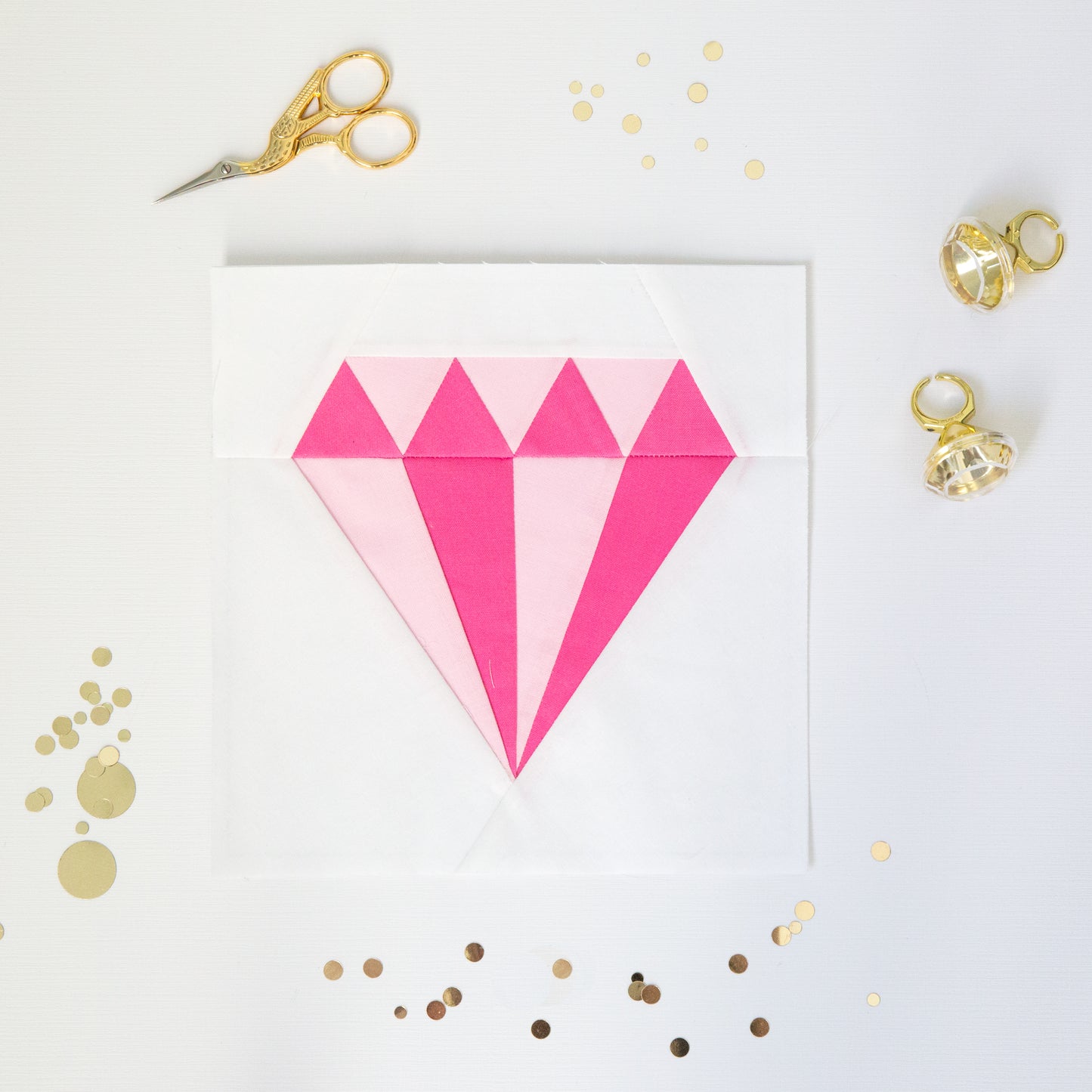 PATTERN (PDF): Shine Bright Diamond Paper Piecing Pattern (Immediate Download)