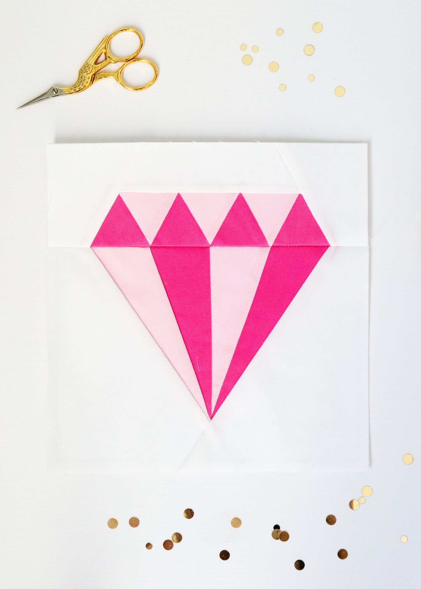 PATTERN (PDF): Shine Bright Diamond Paper Piecing Pattern (Immediate Download)