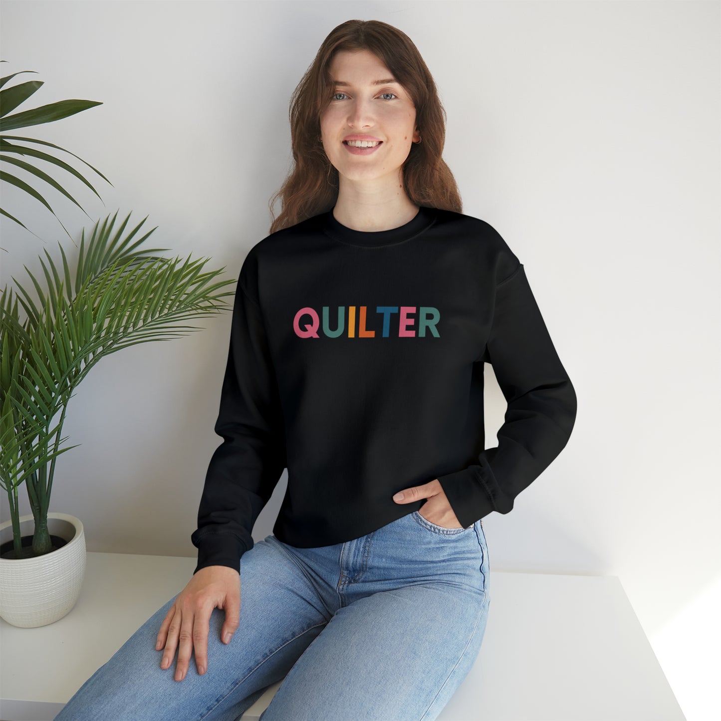 Sweatshirt:  Quilter Crewneck Sweatshirt