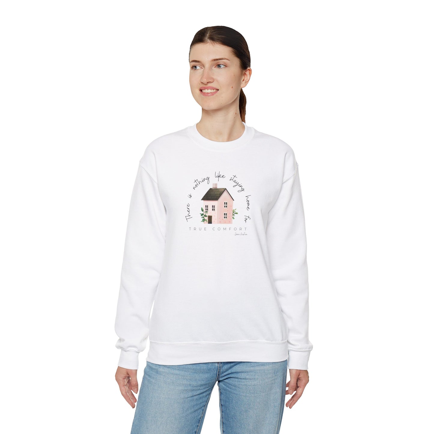Sweatshirt:  Jane Austen "Staying Home" Crewneck Sweatshirt