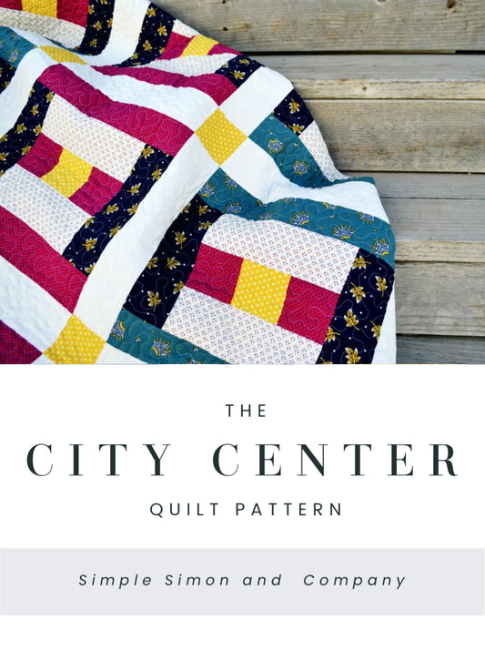 PATTERN (PDF): The City Center Quilt Pattern (Immediate Download)