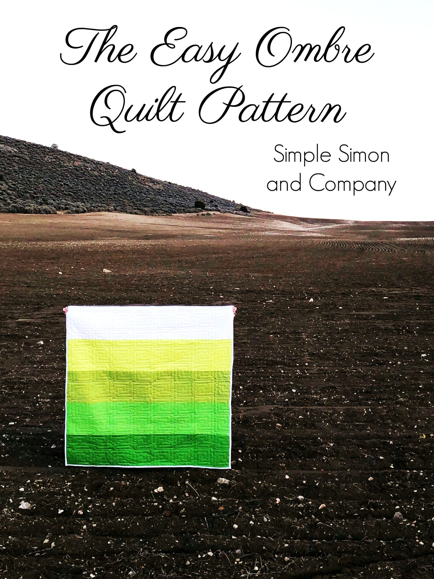 PATTERN (PDF): Easy Ombre Quilt Pattern (Immediate Download)