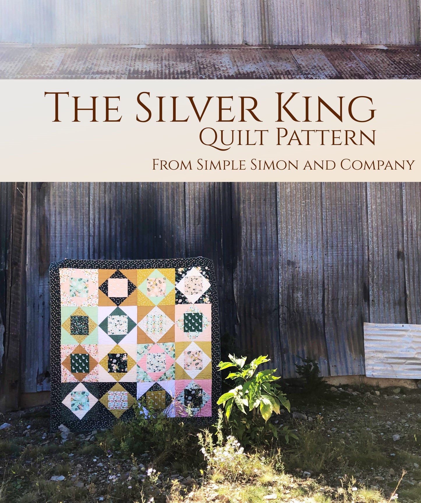 PATTERN (PDF):  The Silver King PDF Quilt Pattern