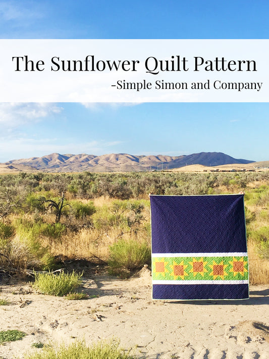 PATTERN (PDF): The Sunflower Quilt Pattern