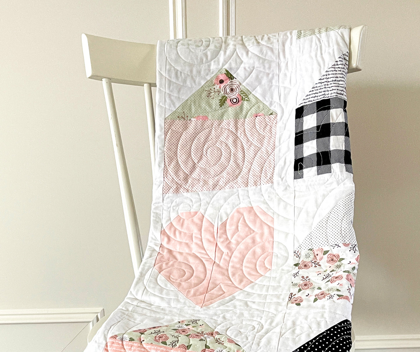PATTERN (PDF): Home is Where the Heart Is Quilt PDF Pattern (Immediate Download)