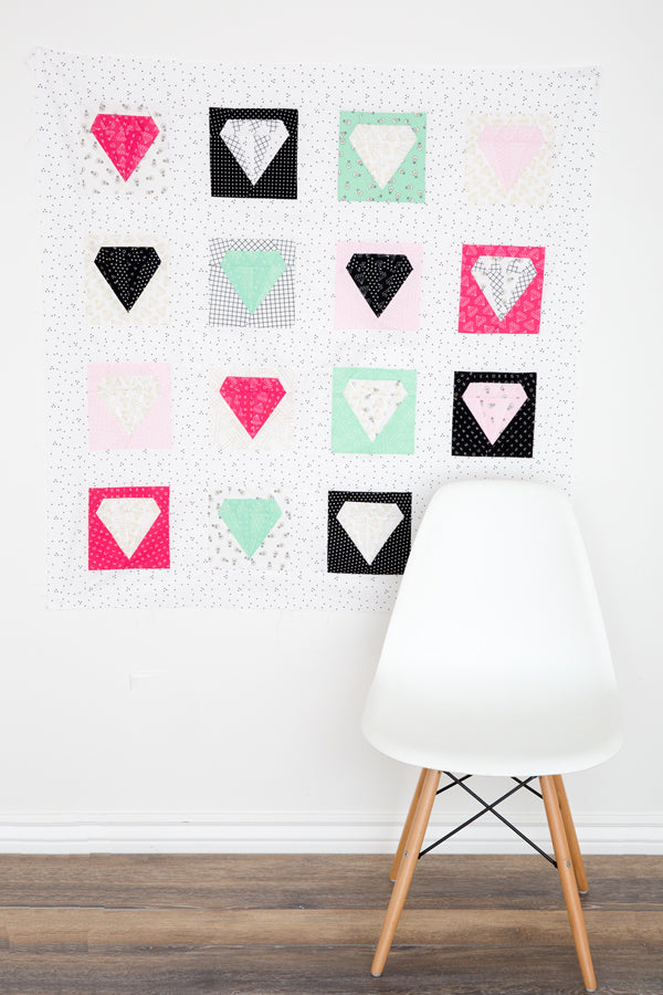 PATTERN (PDF): Shine Bright Diamond Paper Piecing Pattern (Immediate Download)