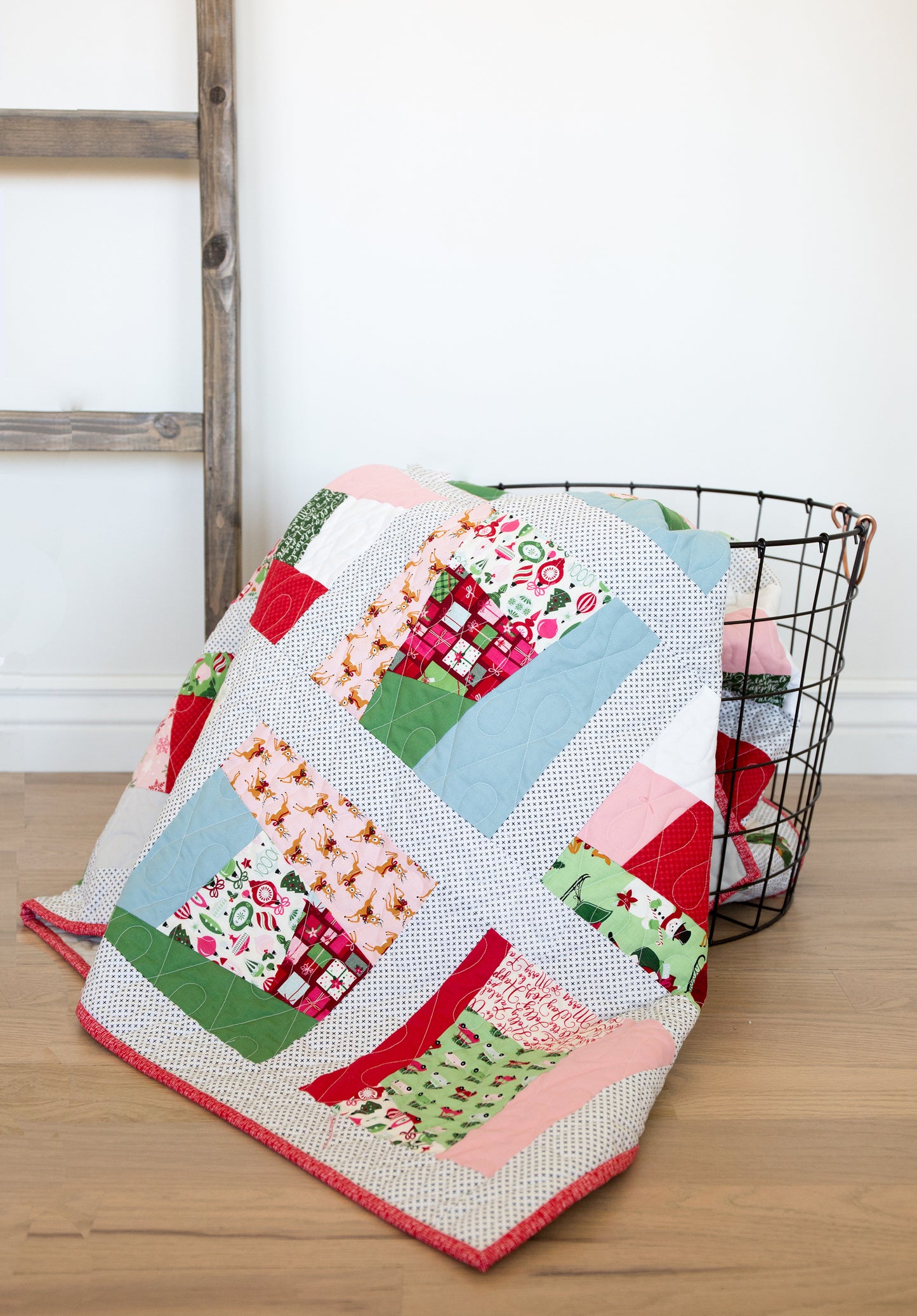 PATTERN (PDF): Simple Christmas Quilt (Immediate Download)